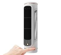 Mini ventilateur tour | 3 vitesses sans pales silencieux rechargeable par USB - Petit ventilateur de bureau silencieux | Pour intérieur, maison, chambre, bureau, salle d'étude, dortoir, appartement