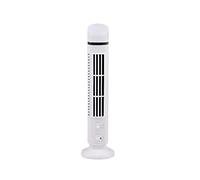 Mini ventilateur tour rotatif à 360° avec 2 réglages de vitesse, ventilateur vertical, 38,1 cm, noir et blanc