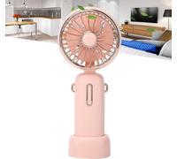 Mini ventilateur USB à 3 vitesses, rechargeable, de bureau - Silencieux, rose