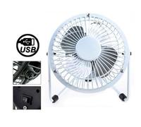 Mini ventilateur USB métal (couleur blanc)