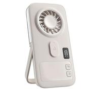 Mini-ventilateur USB portable - Ventilateur de poche/de table - 4 vitesses - Batterie lithium rechargeable - Refroidissement silencieux - Humidification par brumisation - Blanc