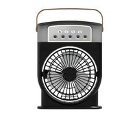 Mini Ventilateur USB Rechargeable Lumière Nuit Brumisation Rafraîchisseur