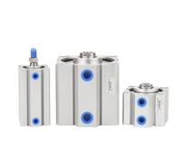 Mini vérin pneumatique compact magnétique intégré à tige simple et double action SDA-S SDA32/40-5/10/15/20/25/30, 1 pièce(Stroke 25mm-S,SDA 32mm Bore)