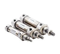 Mini vérin pneumatique MA16 mm, course 10/15/20/25/30/40/50/60/75, extrémité ronde, acier inoxydable, double effet, 1 pièce(Stroke 60mm)