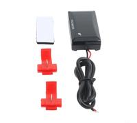 Mini voltmètre numérique DC 12 V pour voiture pour testeur de batterie - Jauge de tension LED avec lumière verte pour voiture, camping-car, bateau 6 x 3 cm