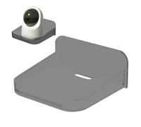Miniature étagère murale Présentoir mural sans perçage pour moniteur bébé | Petite Étagère Acrylique pour dortoirs étudiants, chambre à coucher, bureau de travail, appartement, locataire, fenêtre
