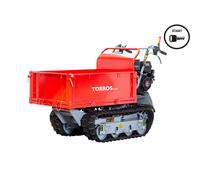 Minidumper à chenilles benne plateau basculante à ridelles 500KG 9CH 6+2R vitesses à démarrage électrique Torros MRP500H6E