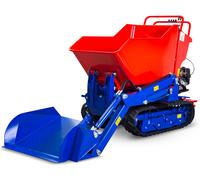 Minidumper Honda hydrostatique à chenilles avec pelle inclinable 80 kg et benne basculante 800 kg - Moteur 9 ch Stattos HRD800HA