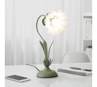 Minifair Les Filles Lampe De Chevet Dimmable, Col De Cygne Avec Muguet Acrylique Abat Jour, Pour Lecture, Étude, Chambre à Coucher, Dortoir - Bureau Enfant Vert