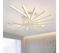 minifair Plafonnier LED Plafonniers Moderne À Intensité Variable Lampe Décoratif Luminaire Multi-têtes Avec Télécommande Pour Salon Chambresalle À Manger Cuisine Bureau Café 9 lumières blanc