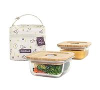 Miniland Pack 2 Go Ecosquare Chick Lunch Box Beige Enfants