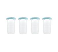 Miniland Set 4 Océan Hermisized 330ml. Pack de 4 hermétiques gradués sûrs, résistants et adaptés au lave-vaisselle, micro-ondes et congélateur. Collection Terra.