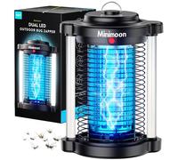 Minimoon Bug Zapper extérieur moustique Zapper avec double lumière LED 4200V Fly Zapper 15W piège à mouches électrique extérieur IPX4 piège à insectes EU Plug 220V