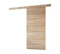 MINIO go for it - Ensemble de porte coulissante CLEAN B 76 cm de large | Montage mural, système de porte coulissante, portes intérieures - chêne Sonoma