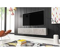 MINIO go for it - Meuble TV Donna Largeur 140 cm Lowboard avec LED