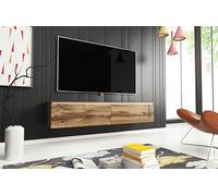 MINIO go for it - Meuble TV Donna Largeur 140 cm Lowboard sans LED