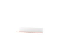 MINIO go for it, MIA Wandregal - Tableau à baguette en Weiß/Rosa, 110×20×22 cm