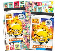 Minions Autocollants pour enfants - Lot de 590 autocollants Moi, moche et méchant pour fournitures de fête, anniversaires, plus | Ensemble de décorations de fête Moi, moche et méchant Minions
