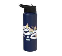 Minions Fluffy Unicorn In The Clouds Stainless Steel Insulated Water Bottle