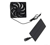Minis Ventilateur d'extraction à énergie solaire pour serres, panneau solaire 0,8 W pour niches, abris de jardin, et refroidissement extérieur