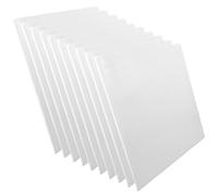 minkissy 10 Pièces Plateau à Gâteaux Carré Blanc en Papier Épaissi, Plateau de Présentation Sûr pour Desserts et Cupcakes, Assiette à Gâteau Résistante pour Service et Présentation