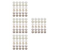 minkissy 120 Pièces Décoration D’ongles Noël, Breloques Métal Nœud, | Manucures Élégantes et Salons, Application Facile, Léger, Stickers Festifs Inclus