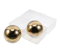 minkissy 2 Pièces Boules de Glace en Acier Inoxydable 304 pour Whisky, Réutilisables Coffret de Rangement, pour Rafraîchir Boissons et Cocktails