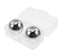 minkissy 2 Pièces Boules de Glace Réutilisables en Acier Inoxydable 304 pour Whisky, Pierres Froides Conservent Le Goût, Accessoire pour Boissons Fraîches
