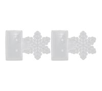 minkissy 2 Pièces Moule en Silicone Flocon de Noël pour Résine Époxy, | Fabrication Moule Silicone, Insert Translucide, Facile à Démouler, Usage Maison, Décoration de Noël