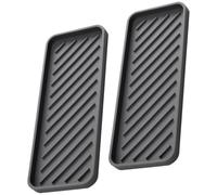 minkissy 2 Pièces Plateau en Silicone pour Égouttage Vaisselle et Articles de Toilette, Facile à Nettoyer et Organisateur Pratique pour Plan de Travail de Salle de Bain