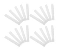 minkissy 20 Pièces Coffret de Rangement pour Embouts de Ponçage Ongles 10 Trous en Plastique Blanc, Bande Longue, pour Voyage Personnel et Usage Spa