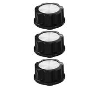 minkissy 3 Pièces Bouton de Minuterie Noir en Plastique pour Autocuiseur et Four Électrique, Facile à Installer Utiliser, pour Dîners en Famille et Fêtes