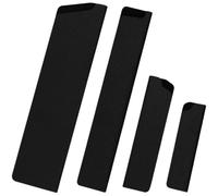 minkissy 4 Pièces Protège-lame Cuisine Portable en Abs et Tissu Flocage, Résistant à L'usure, Accessoire Pratique pour Rangement et Protection de Couteaux