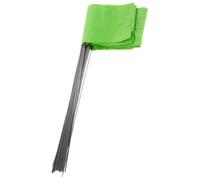 minkissy 60 Pièces Guirlande de Petits Drapeaux de Jardin en Polyester Tiges en Fil D'acier Vert pour Balisage Extérieur, Installation Facile pour Jardinage et Activités en Plein Air