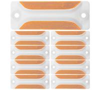 minkissy 9 Pièces Panneau de Signalisation Réfléchissant et Visible pour Sécurité Industrielle Rectangulaire avec Contour Adhésif Marqueur de Contour pour Tunnel