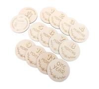 minkissy Cartes De Croissance Mensuelles En Bois Naturel Cartes D'étapes Pour -nés 12 Pièces Souvenirs De Grossesse Accessoire Photo Pour Bébé Milestone