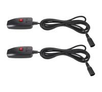 minkissy Contrôleur d’éclairage scénique pour machine à fumée 2 pièces, interface 3 contacts, activation à distance, plastiques solides, pour mariages et fêtes