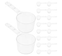 minkissy Cuillère Doseuse Plastique 20 Pièces avec Graduation, Cuillère Applicatrice pour Masque Facial en Poudre et Liquide, Outil de Mesure Précis pour Soins Peau et Réutilisable