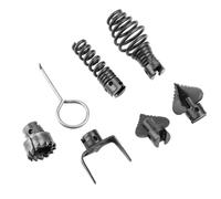 minkissy D'outils de Dragage Résistant et Rapide Kit de 7 Pièces en Acier Manganèse Noir pour Déboucher Canalisations et Toilettes Efficacement