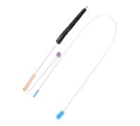 minkissy Kit de brosses de nettoyage 3pcs en nylon et PP pour climatiseur et radiateur avec brosse pour cheminée, brosse à ressort pour tuyaux, idéal pour entretien des machines à laver