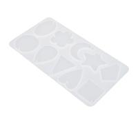 minkissy Moule Silicone Pendentif Résine Époxy pour Bijoux DIY Flexible et Réutilisable Moule Insert pour Boucles Oreilles et Ornements Suspendus Résistant et Facile à Nettoyer