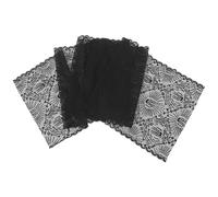 minkissy Nappe en Dentelle Noire Forme Toile D'araignée pour Décoration D'halloween, Facile à Nettoyer Ranger, pour Fêtes et Restaurants