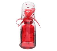 minkissy Ornement de Sablier à Bulles en Verre Rouge Liquide Activé Chaleur Corps, Décoration Multifonctionnelle pour Bureau et Maison Design Unique et Créatif