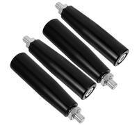 minkissy Poignée Tournante en Bakélite et Fer 4 Pièces Manuelle M10 Solide Équipements Mécaniques et Cric de Remorque, Couleur Noire