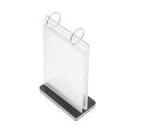 minkissy Présentoir à Menus Stable en Pvc et Fer pour Cafés et Fêtes, Support Vertical pour Affichage du Menu Finition Soignée et Design Solide