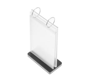 minkissy Présentoir à Menus Stable en Pvc et Fer pour Cafés et Fêtes, Support Vertical pour Affichage du Menu Finition Soignée et Design Solide