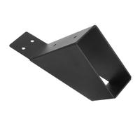 minkissy Supports de Pergola, Poteau de Support d'angle pour 2x4 Wood Posts, Fer Noir, Installation 45°, pour Garages et Patios, Stabilité Renforcée