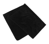 minkissy Tapis de Maquillage Noir Mat 50x80 Cm en Polyester, Nappe de Salon Pliable et Légère pour Protéger Coiffeuse et Table de Maquillage, pour Stylisme, Nail Art et Photographies