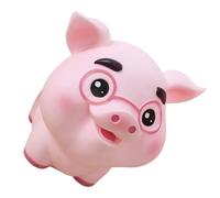 minkissy Tirelire Chinoise 5000 en Vinyle Forme Cochon Rose, Tirelire Portable Créative et Décorative, Maison Bureau, Robuste et Facile à Placer