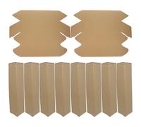 minkissy Tubes D'expédition Triangulaires en Papier Kraft Lot de 10 Boîte Tube Carton Ergonomique pour Transport et Stockage Facile de Dessins et Affiches
